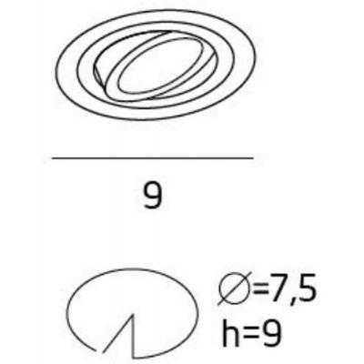 Lampa do zabudowy H0086 MaxLight Signal I