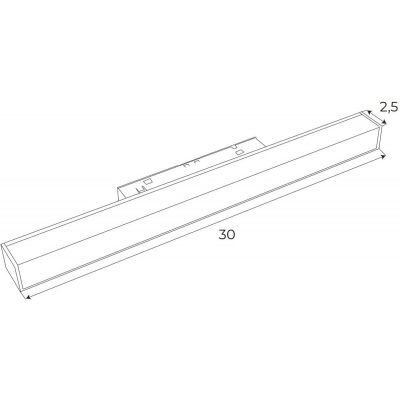 Lampa magnetyczna 1x12 W czarny M0001D MaxLight Magnetic