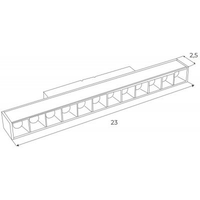 Lampa magnetyczna 1x12 W czarny M0004Z MaxLight Magnetic
