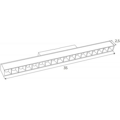 Lampa magnetyczna 1x18 W czarny M0005Z MaxLight Magnetic