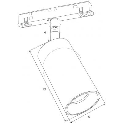 Lampa magnetyczna 1x12 W czarny M0009Z MaxLight Magnetic