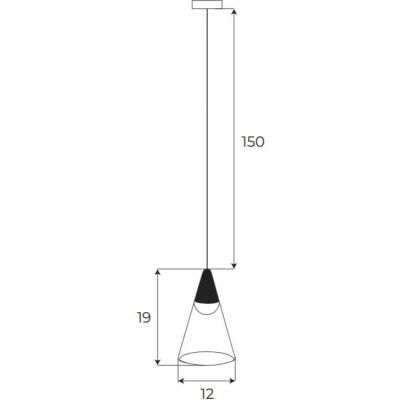 Lampa do systemu linkowego 1x6 W czarny M0015N MaxLight Magnetic