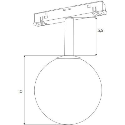 Lampa do systemu linkowego 1x6 W biały M0044Z MaxLight Magnetic