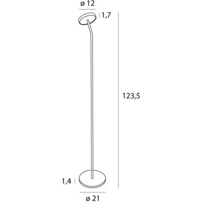 Lampa stojąca 1x8 W czarna F0060 MaxLight Ibiza
