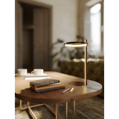 Lampa biurkowa 1x14 W brązowa T0062 MaxLight Lozanna
