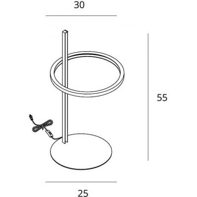 Lampa biurkowa 1x14 W brązowa T0062 MaxLight Lozanna