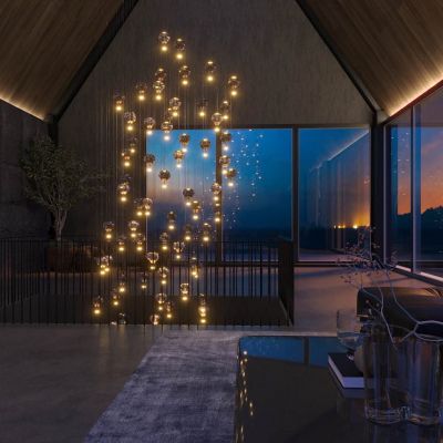 Lampa wisząca powyżej 6x6 W biała P0526D MaxLight Palloncini