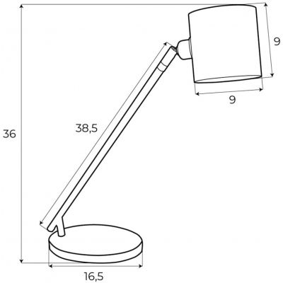 Lampa biurkowa 1x5 W biała T0052 MaxLight Laxer
