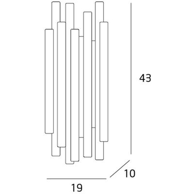 Kinkiet W0186D MaxLight Organic Chrom
