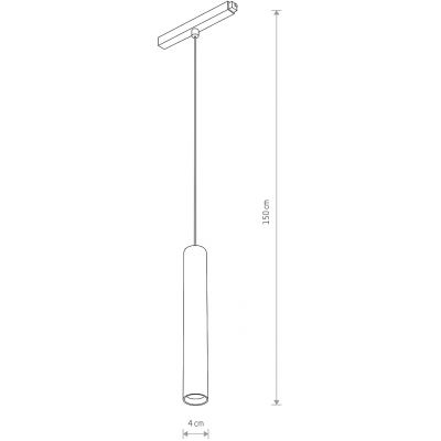 Lampa do szynoprzewodów 1x9 W czarny 10146 Nowodvorski Lighting LVM