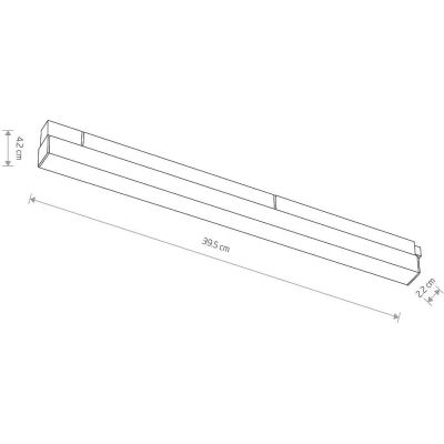 Lampa do szynoprzewodów 1x15 W czarny 10148  Nowodvorski Lighting LVM
