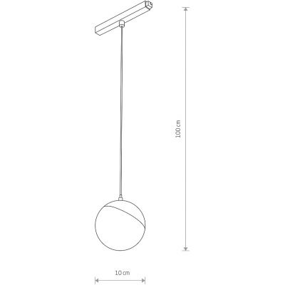 Lampa do szynoprzewodów 1x8 W biały-czarny 10153 Nowodvorski Lighting LVM