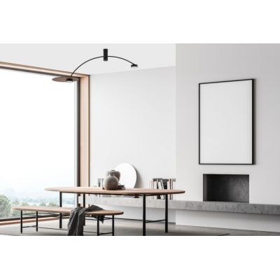 Lampa podsufitowa 2x8 W czarna 10356 Nowodvorski Lighting Heft