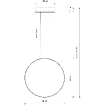 Lampa wisząca 1x21 W biała 11605 Nowodvorski Lighting Circolo Led