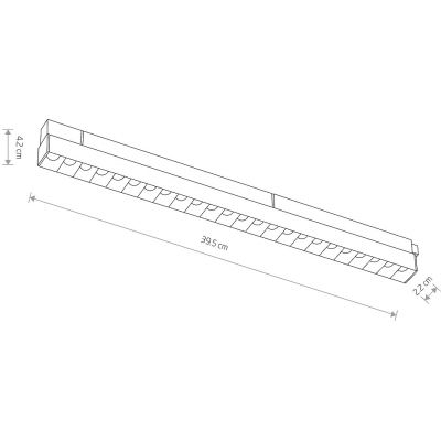 Lampa do szynoprzewodów 1x15 W biały 11631 Nowodvorski Lighting LVM