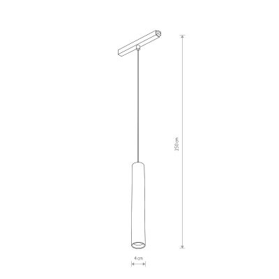 Lampa do szynoprzewodów 1x9 W biały 11640 Nowodvorski Lighting LVM