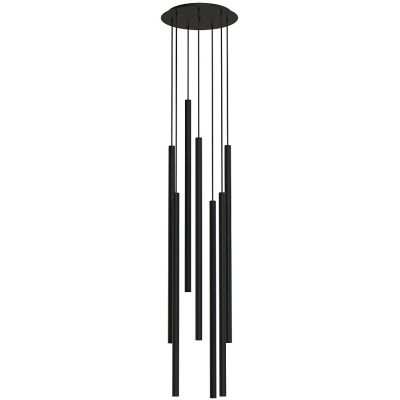Lampa wisząca powyżej 6x10 W czarna 7667 Nowodvorski Lighting Laser