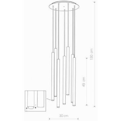 Lampa wisząca 8920 Nowodvorski Lighting Laser