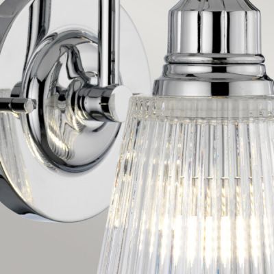 Kinkiet 1x3 W chrom-przezroczysty QNADDISON1BATH Quintiesse Addison