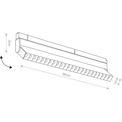 Lampa do szynoprzewodów 1x15 W czarny 10645 Nowodvorski Lighting LVM