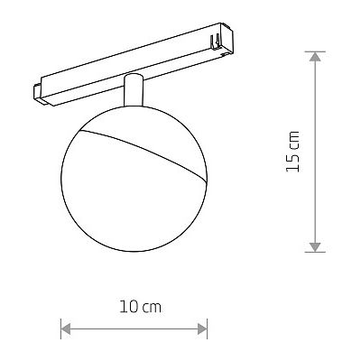 Lampa do szynoprzewodów 1x8 W biały-czarny 10647 Nowodvorski Lighting LVM