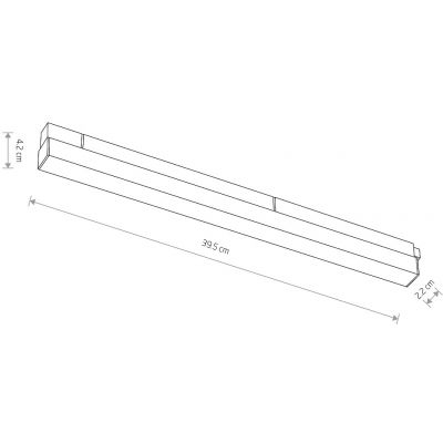 Lampa do szynoprzewodów 1x15 W czarny 10650 Nowodvorski Lighting LVM
