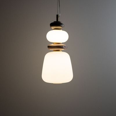 Lampa wisząca 1x12 W szary/popielaty-brązowa 11702 Nowodvorski Lighting Ceramic