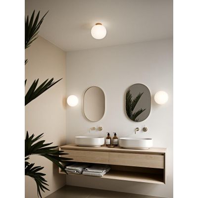 Lampa podsufitowa 1x25 W biała-mosiądz 2010506001 Nordlux Alton