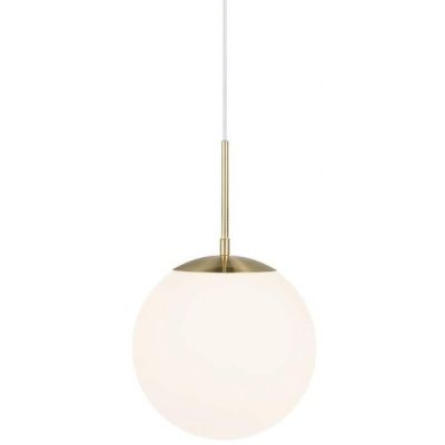 Lampa wisząca 1x25 W biała-złota 2010563035 Nordlux Grant