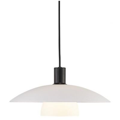 Lampa wisząca 1x40 W biała-czarna 2010863001 Nordlux Verona