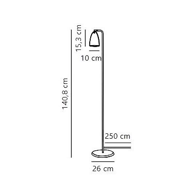 Lampa stojąca 1x6 W czarna 2020644003 Nordlux Nexus