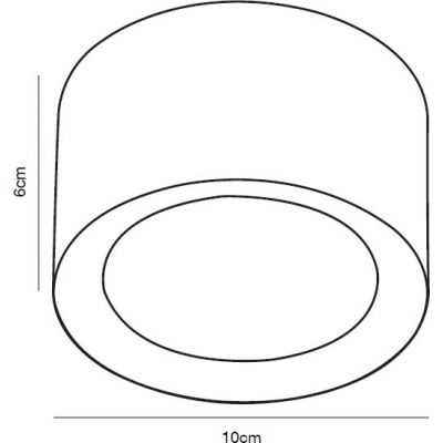 Lampa podsufitowa 1x6.5 W czarny 2110660103 Nordlux Landon