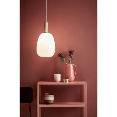 Lampa wisząca 1x60 W biała-złota 47303001 Nordlux Alton