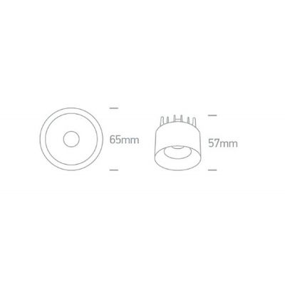 Lampa do zabudowy 1x7 W biała 10107AWW One Light Loara