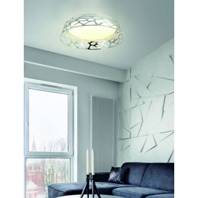 Plafon 1x48 W biały-chrom OR81060 Orlicki Design Forina