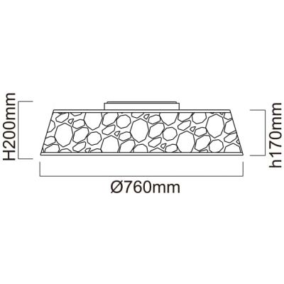 Plafon 1x48 W biały-chrom OR81060 Orlicki Design Forina
