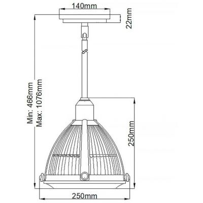 Lampa wisząca 1x60 W nikiel QNELROYHB Quintiesse Elroy