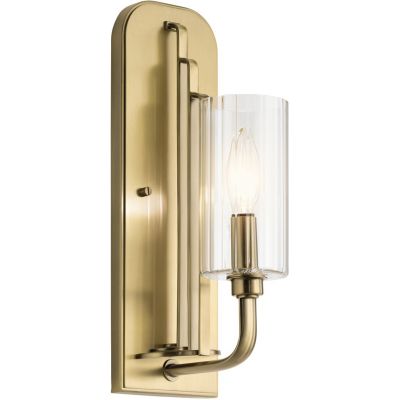 Kinkiet 1x40 W mosiądz QNKIMROSE1BNB Quintiesse Kimrose