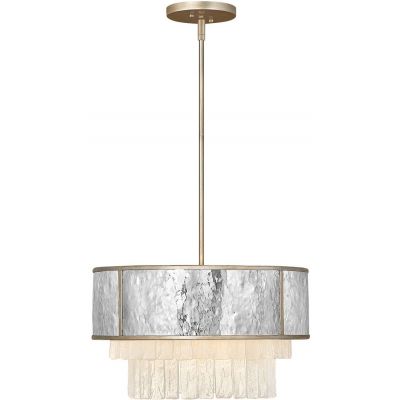 Lampa wisząca 4x40 W złota-szary/popielaty QNREVERIE4PCPG Quintiesse Reverie