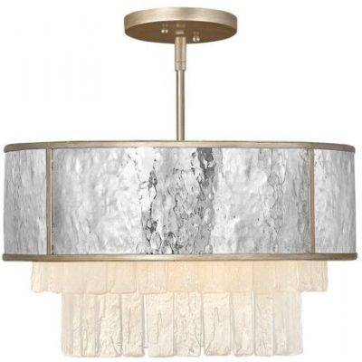 Lampa wisząca 4x40 W złota-szary/popielaty QNREVERIE4PCPG Quintiesse Reverie