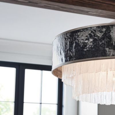 Lampa wisząca x40 W złota-szary/popielaty QNREVERIE8PCPG Quintiesse Reverie