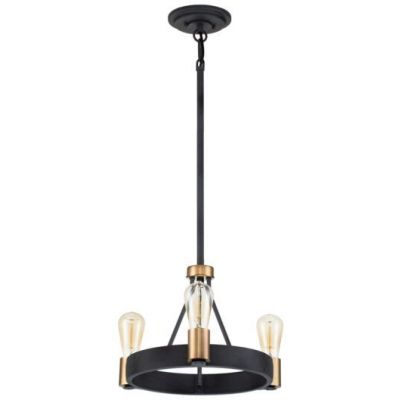 Lampa wisząca 3x60 W mosiądz QNSILAS3PDZ Quintiesse Silas