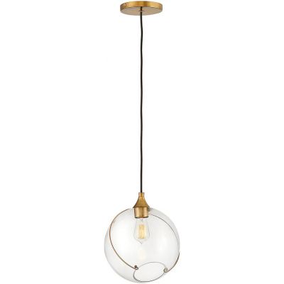 Lampa wisząca 1x60 W mosiądz-przezroczysta QNSKYE1P Quintiesse Skye