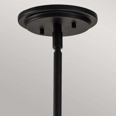 Lampa wisząca 1x60 W czarna-przezroczysta QNSOMERSETPCBK Quintiesse Somerset