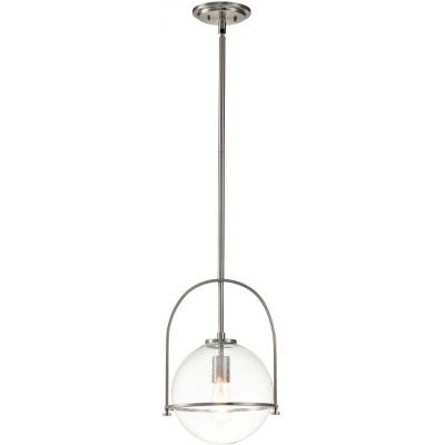 Lampa wisząca 1x60 W przezroczysta-nikiel QNSOMERSETPCBN Quintiesse Somerset