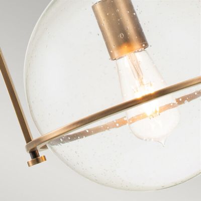 Lampa wisząca 1x60 W mosiądz-przezroczysta QNSOMERSETPCHB Quintiesse Somerset