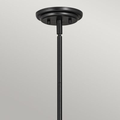 Lampa wisząca 1x60 W czarna-mleczna QNSOMERSETPOBK Quintiesse Somerset