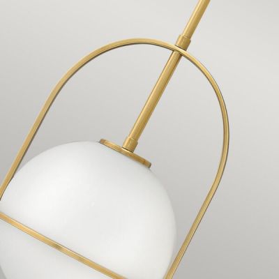 Lampa wisząca 1x60 W mosiądz-mleczna QNSOMERSETPOHB Quintiesse Somerset