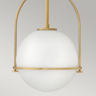 Lampa wisząca 1x60 W mosiądz-mleczna QNSOMERSETPOHB Quintiesse Somerset