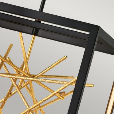Lampa wisząca 1x48 W czarna-złota QNSTYXLEDPBG Quintiesse Styx